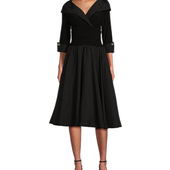 Elegant Black Off-Shoulder Dress - Picture 1 of 10